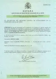 certificado rea