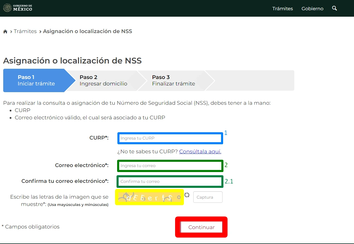 localizacion nss