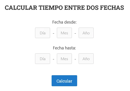 calculadora de fechas