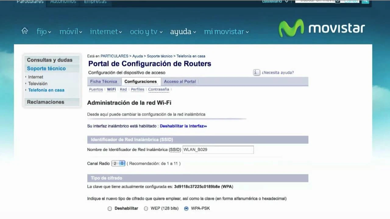 Cambiar contraseña o clave de un módem Movistar 2024