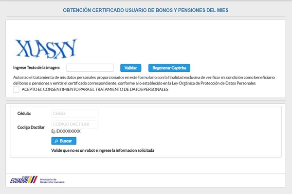 como obtener el certificado de bono y pensiones