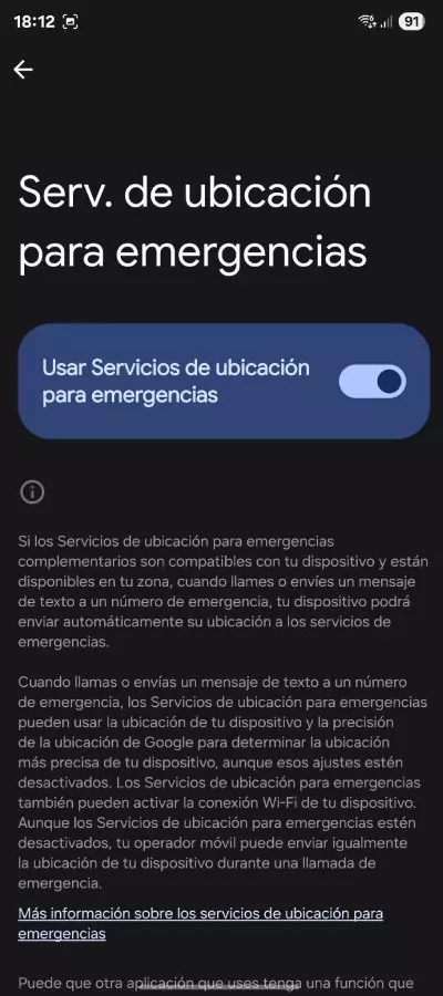 opciones android