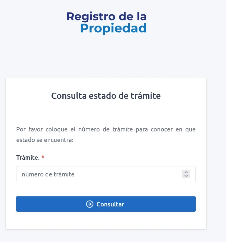 consulta estado de tramite