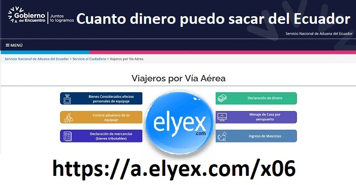 cuanto dinero puedo sacar del ecuador