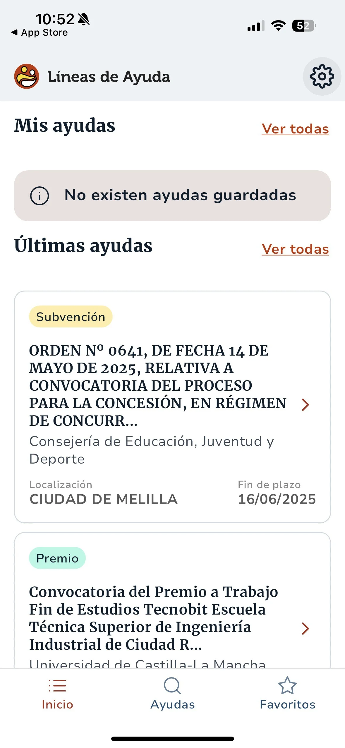 lineas de ayuda