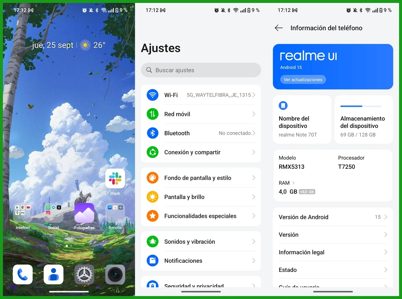 realme note 70t