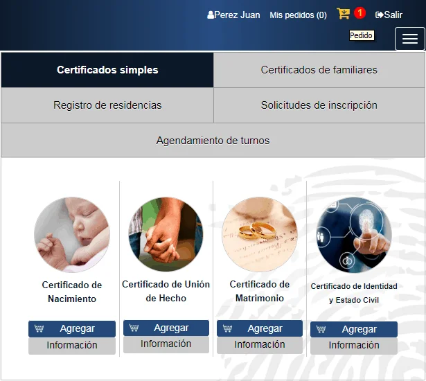 partida de nacimiento