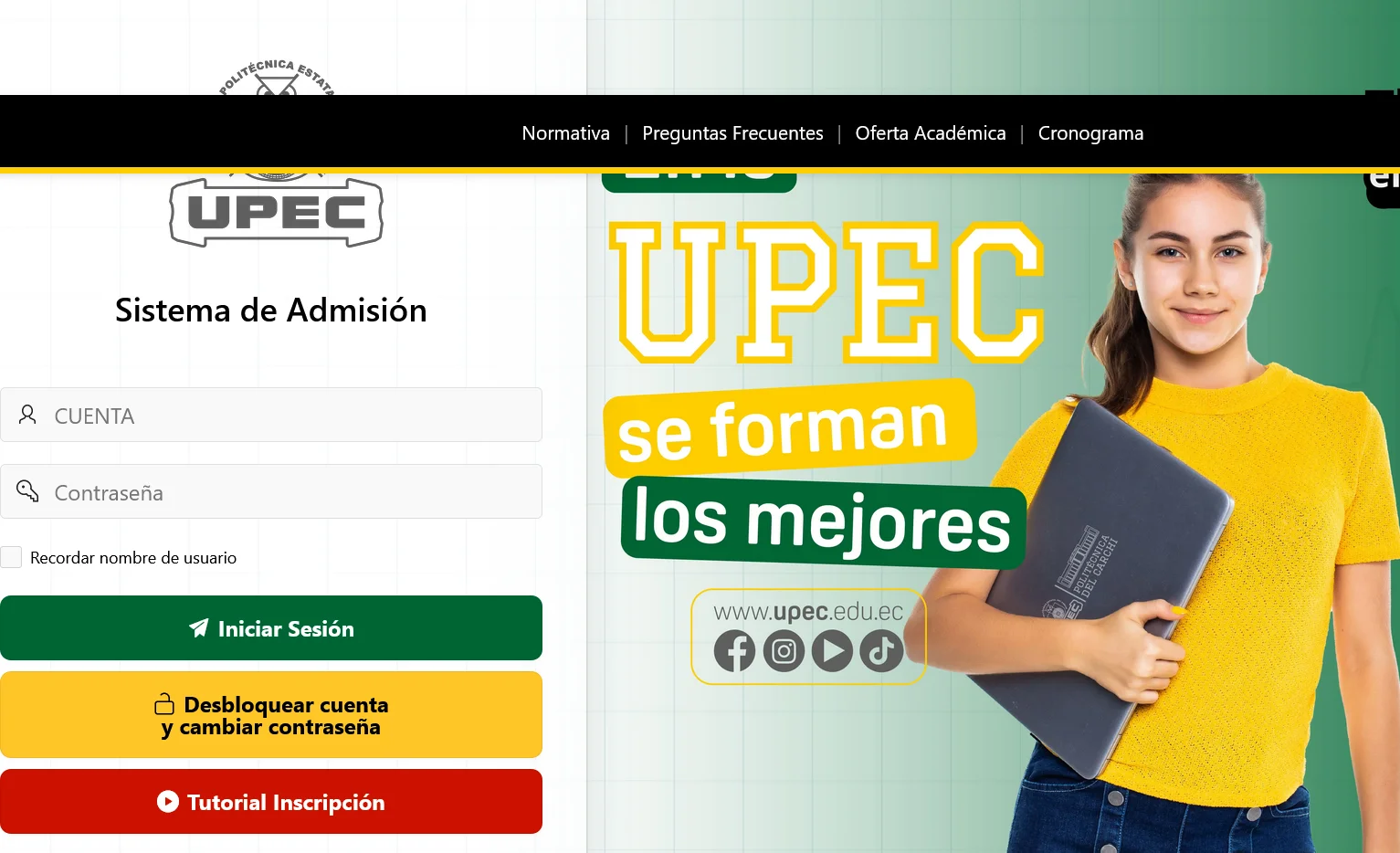 admision upec