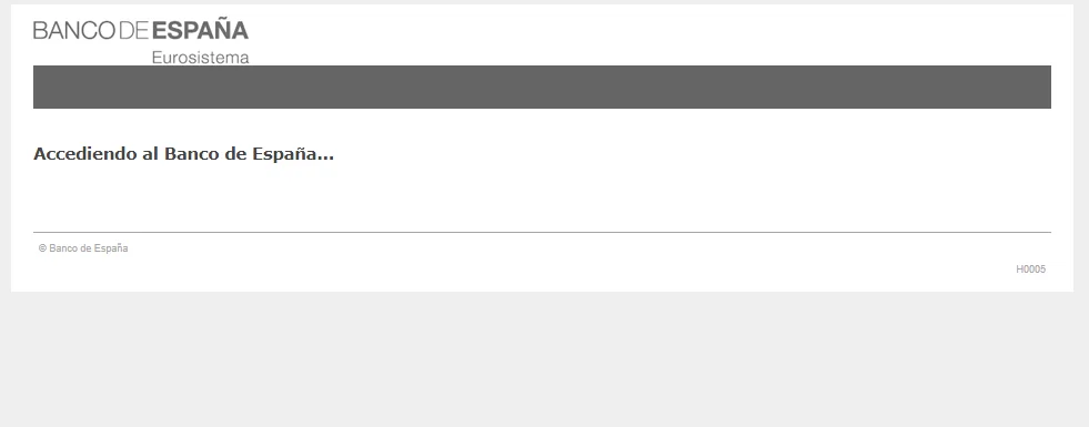 accediendo banco espana web