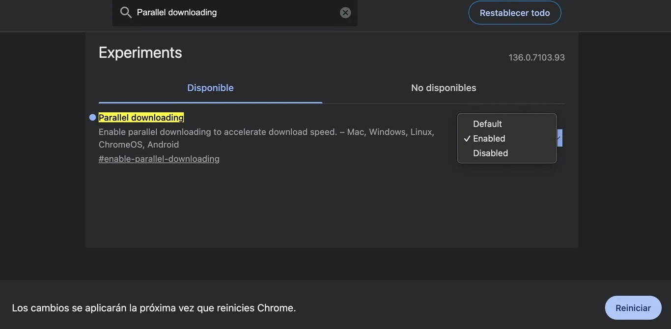 acelerar las descargas de chrome