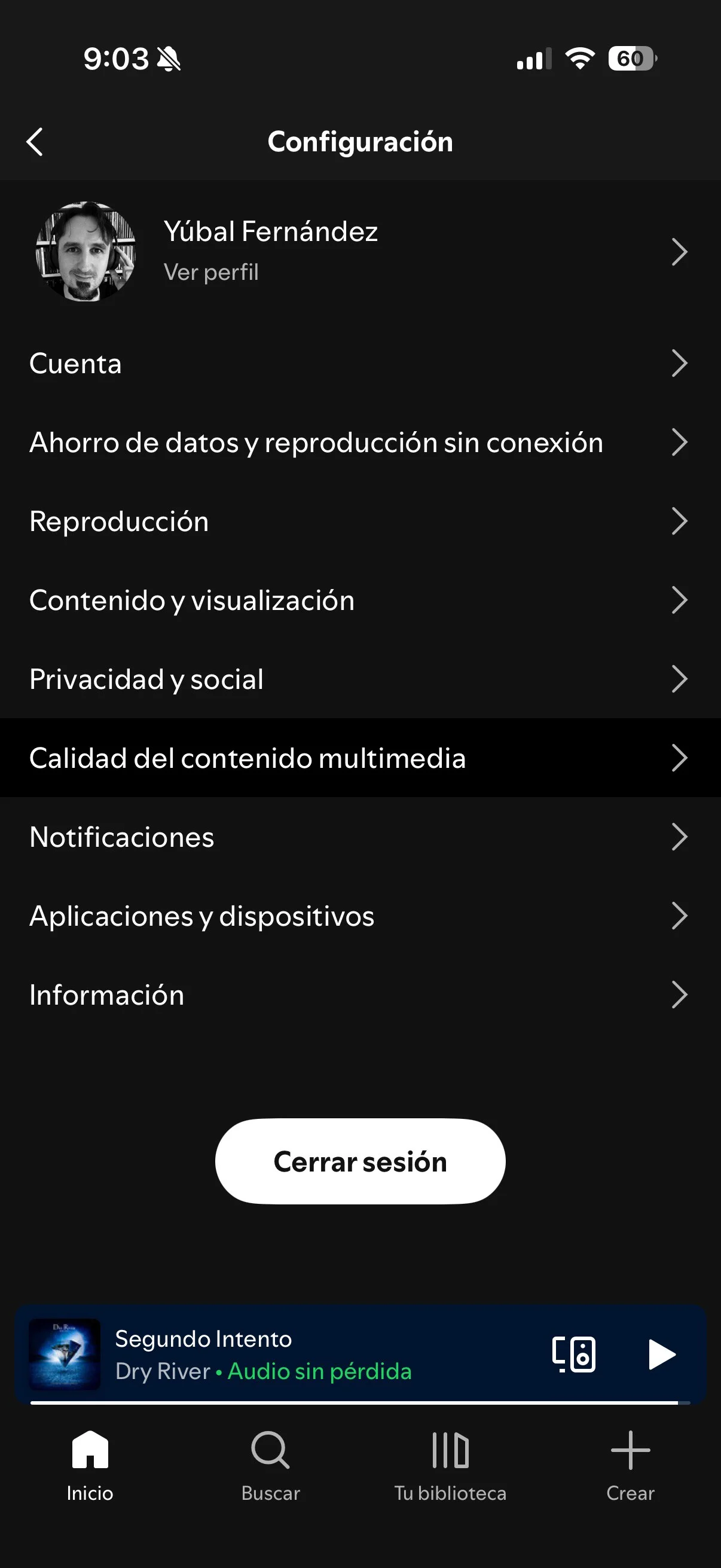 activar spotify hifi