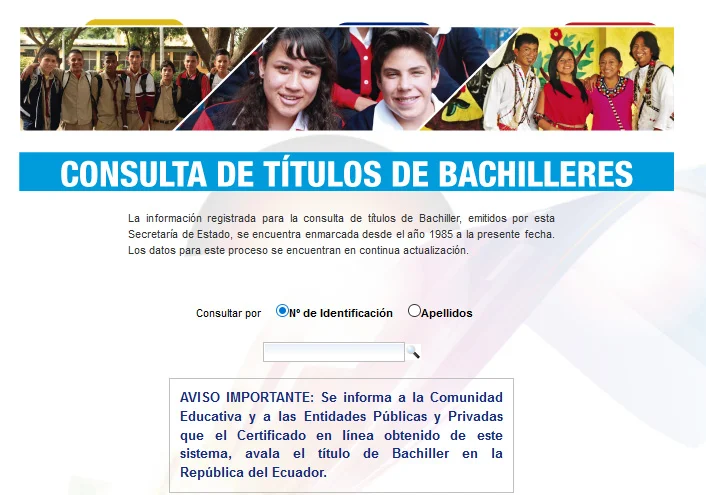 bachiller titulo