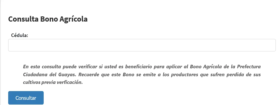 bono agricola