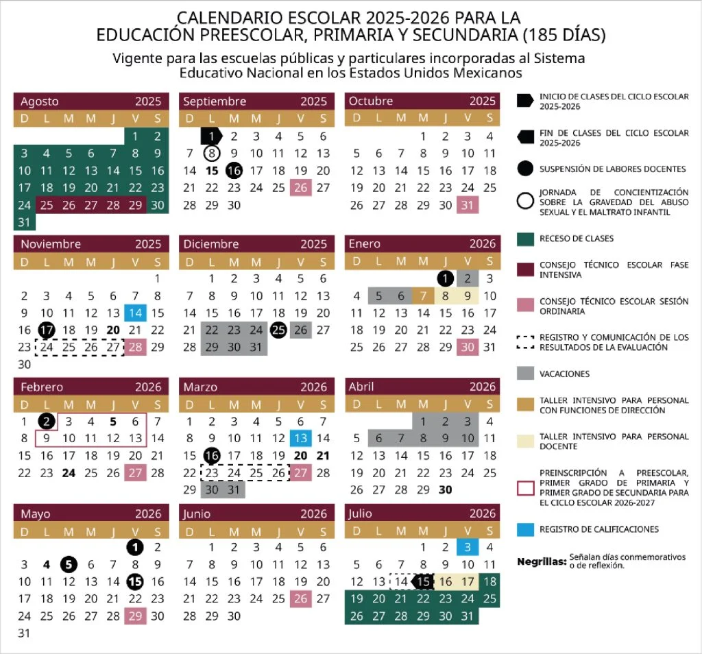 calendario sep