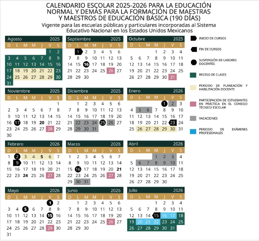 calendario sep