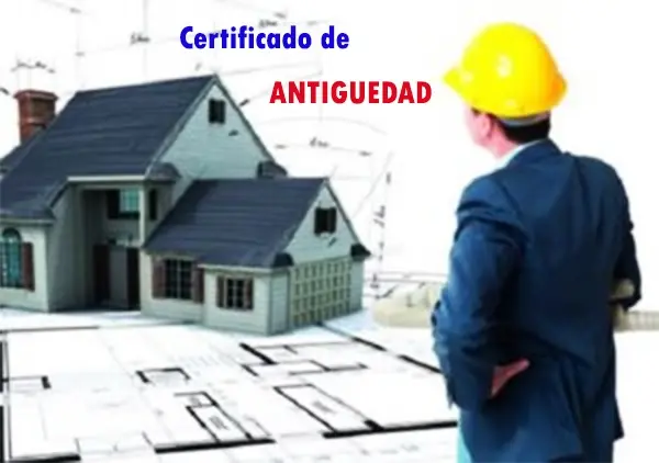 certificado antiguedad