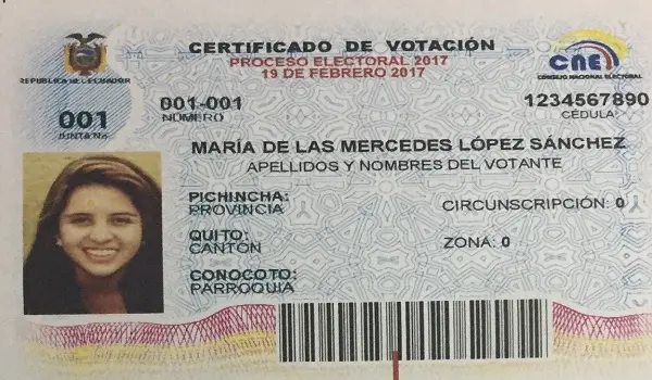 certificado de votacion duplicado