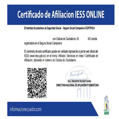certificado online