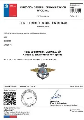 certificado situacion militar