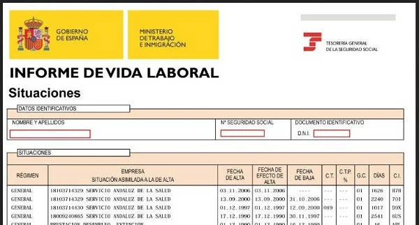 certificado vida laboral