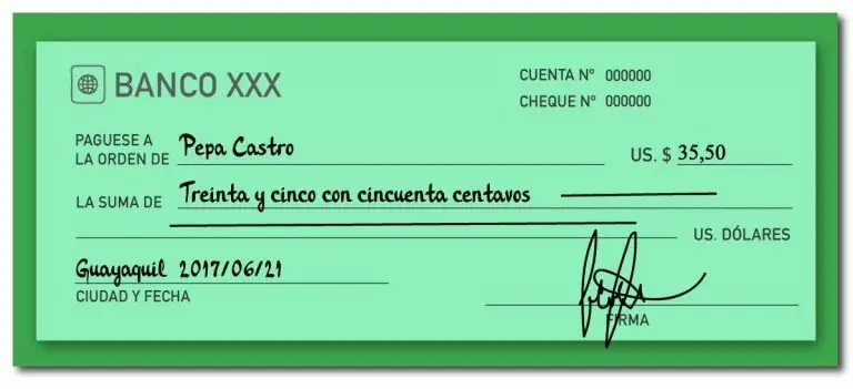 cheque