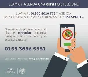 citas telefonicas pasaporte