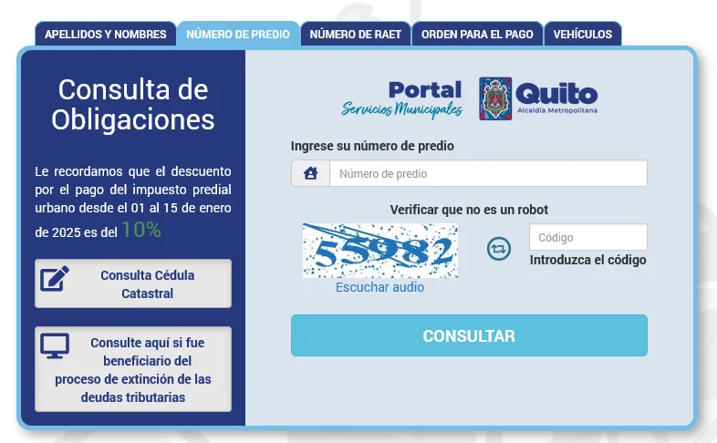 consulta predial