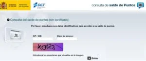 certificado puntos dgt