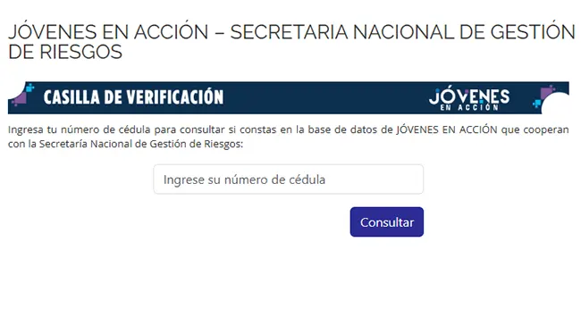 consultar jovenes en accion