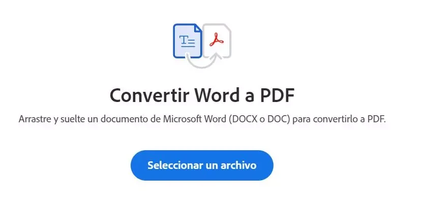Convierte de formato Word a PDF 