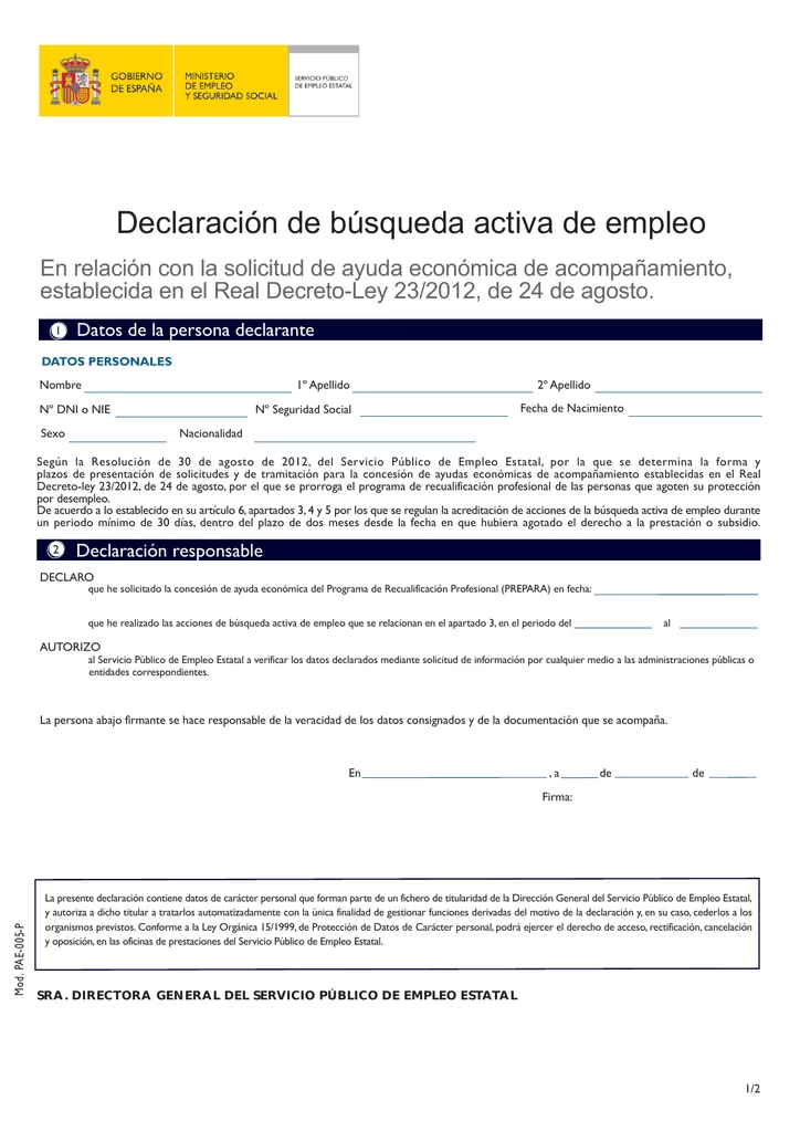 declaracion