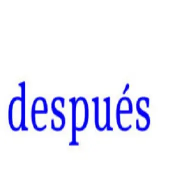 despues