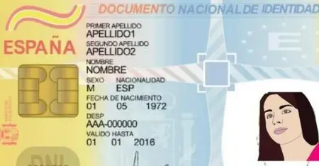 documento nacional identidad