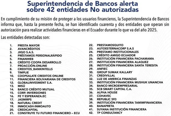 entidades ilegales
