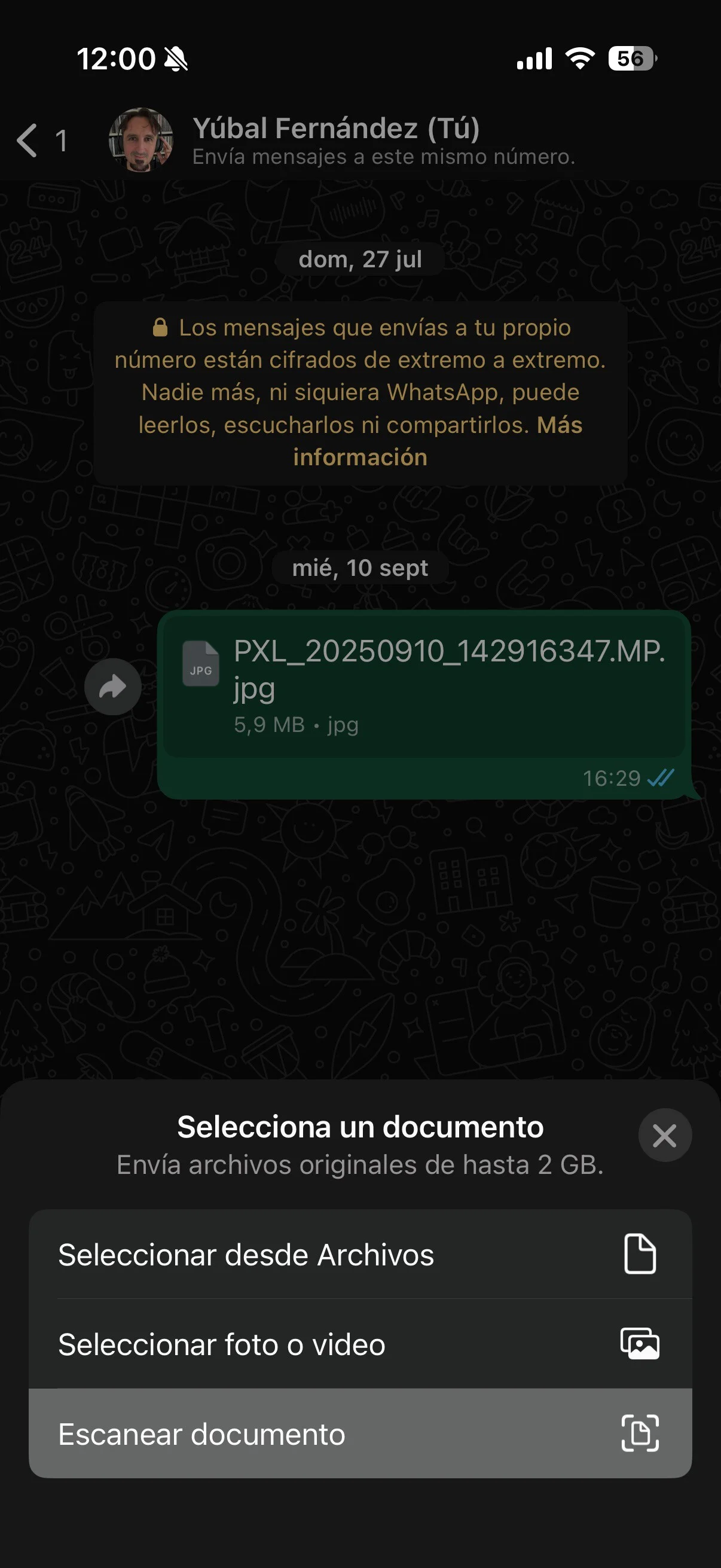 esconear con watsapp
