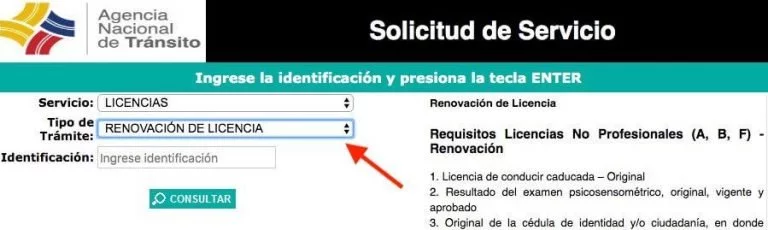 renovacion licencia