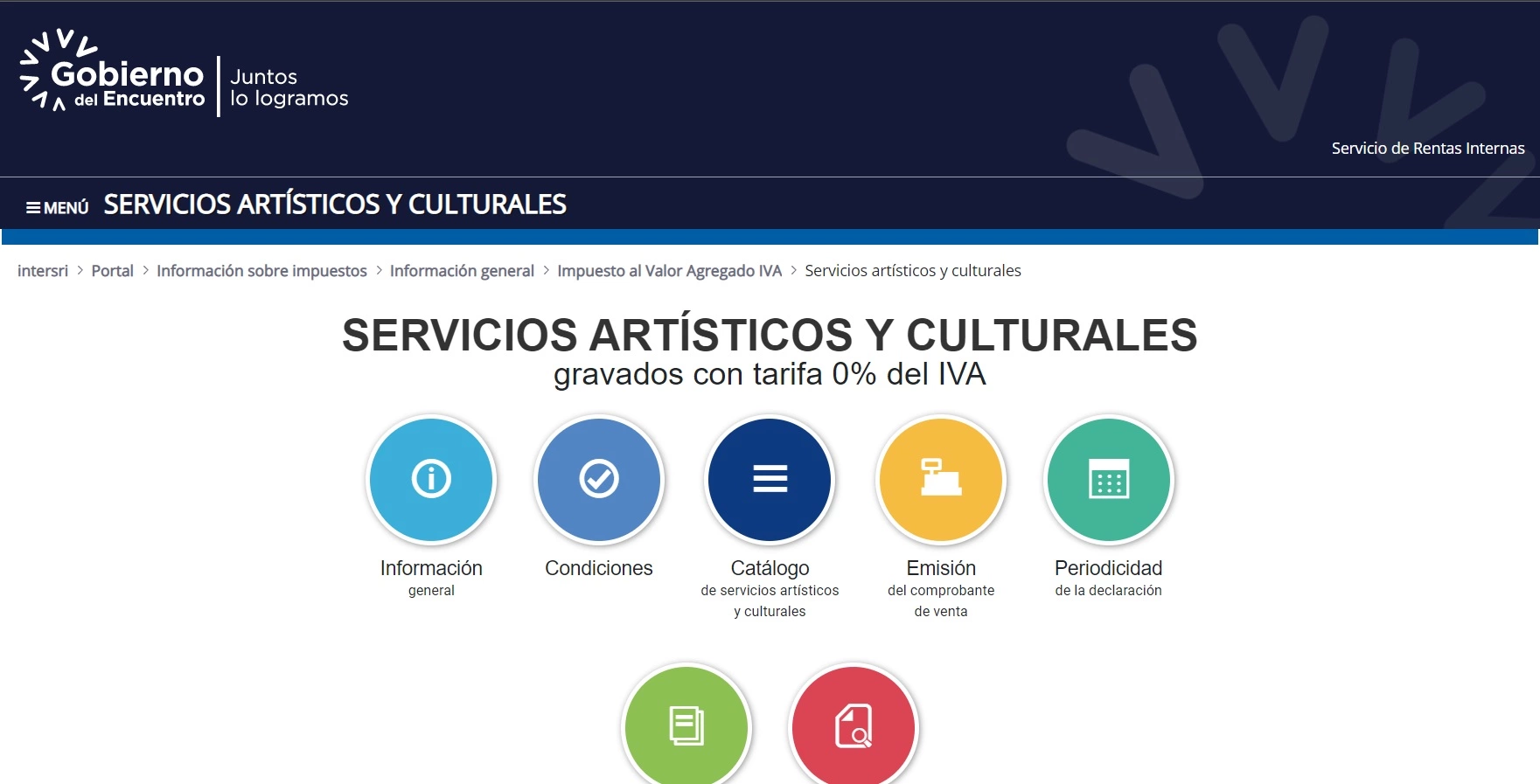 servicios artisticos y culturales