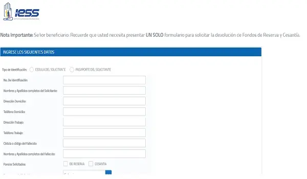 fondos de reserva y cesantia