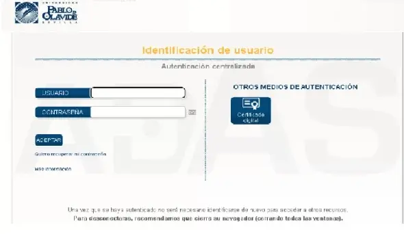 identificacion de usuario de aula virtual