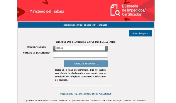 impedimento laboral