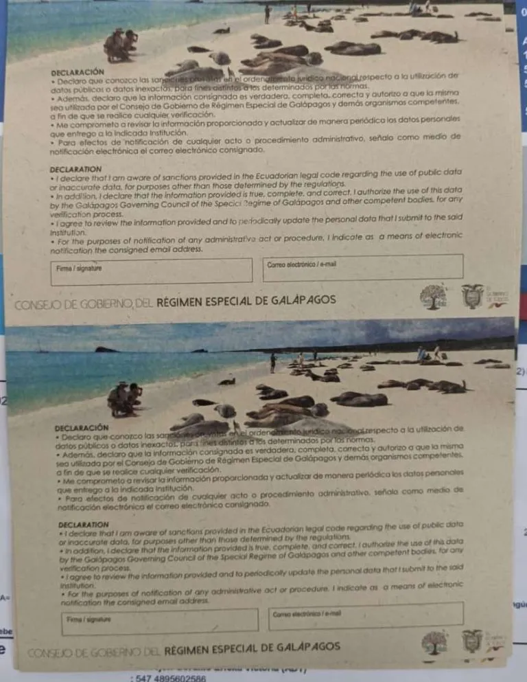 ingreso galapagos