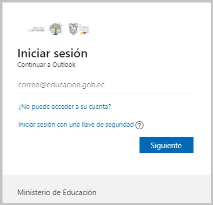outlook mineduc
