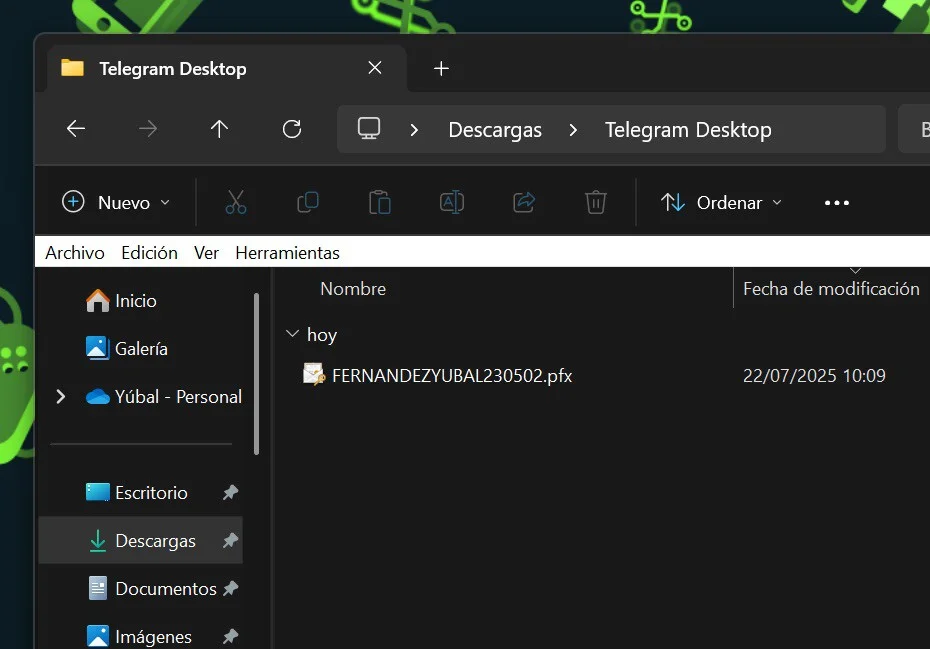 instalar el certificado digital en el ordenador
