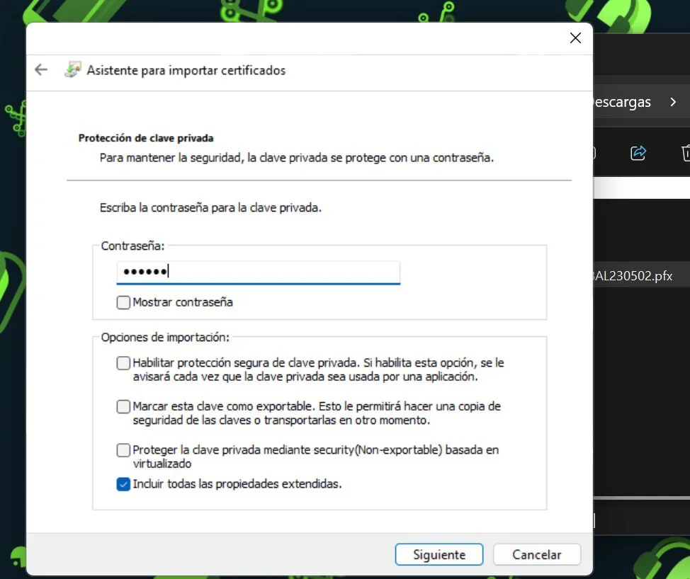 instalar el certificado digital en el ordenador