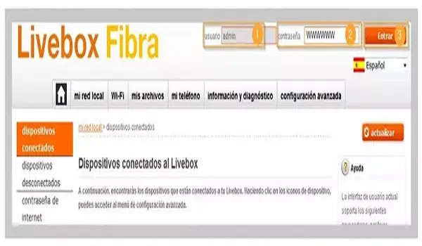livebox fibra acceder