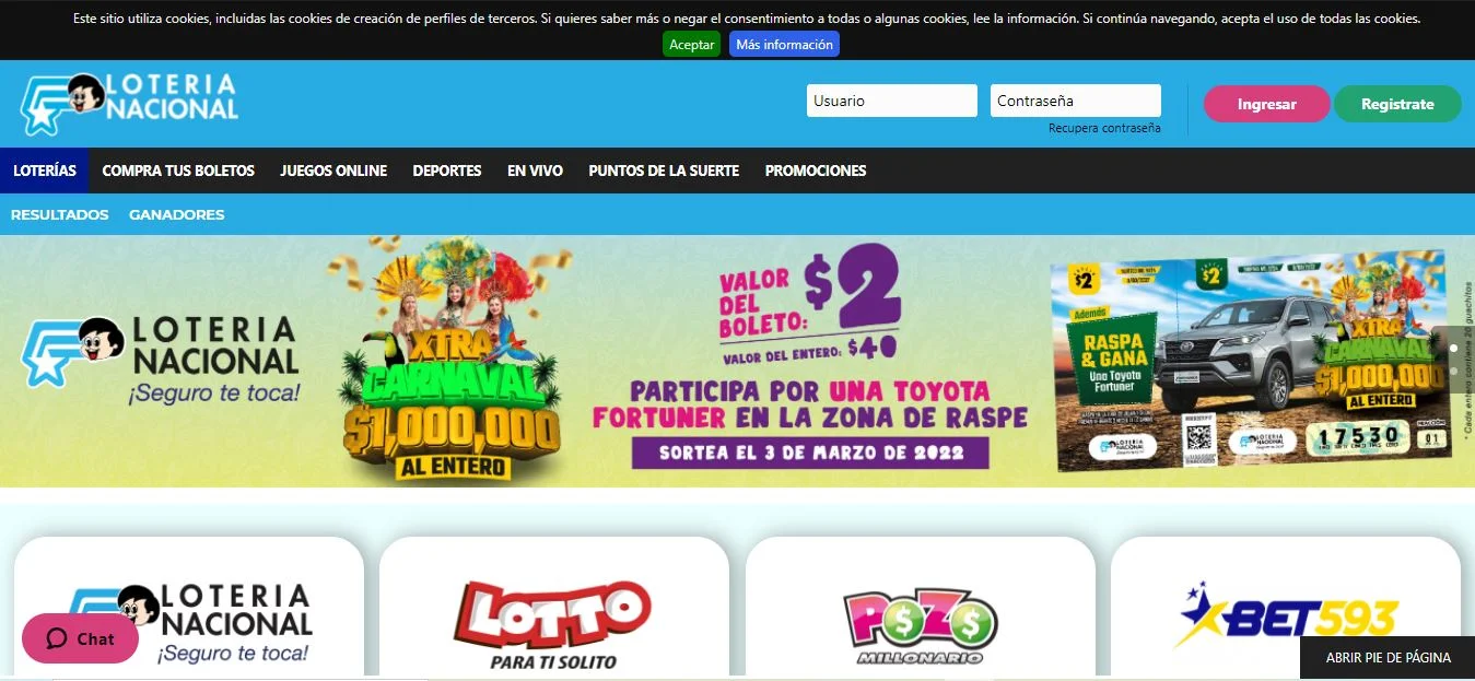 loteria nacional web