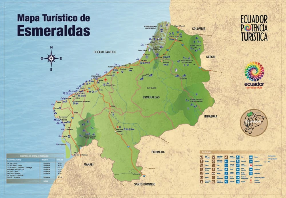 mapa esmeraldas