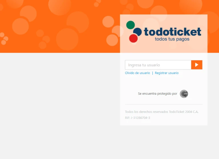 operaciones disponibles todoticket