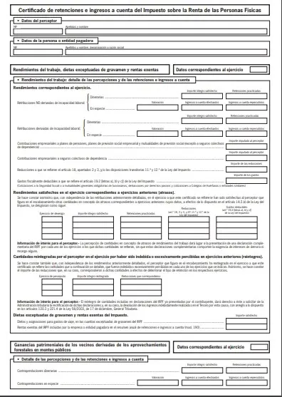 modelo certificado retenciones