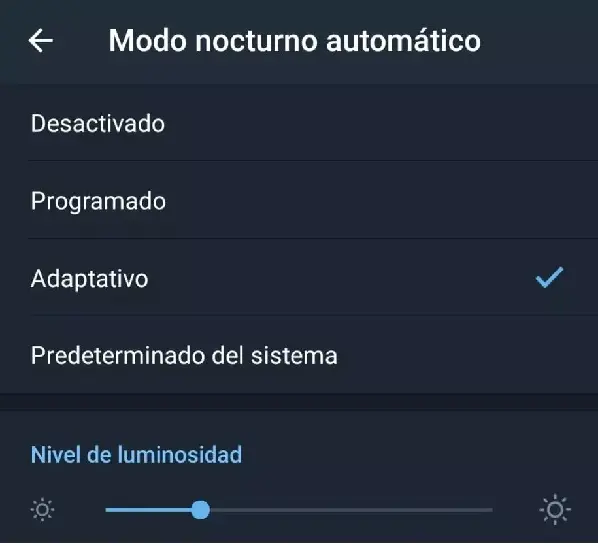 modo nocturno